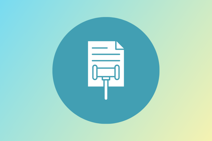canva gavel and bill icon